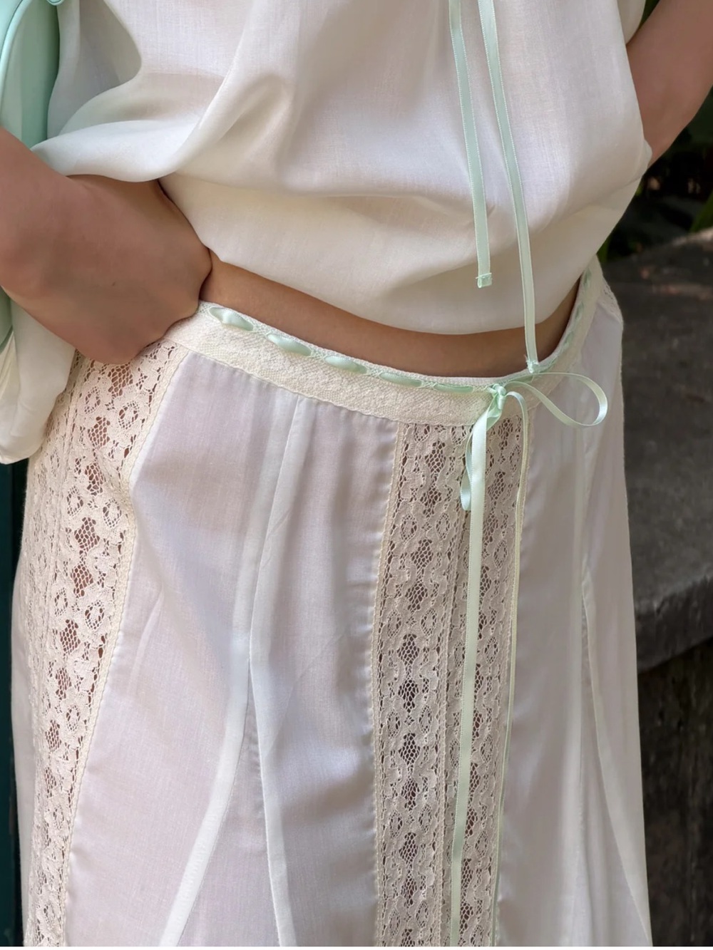 AURELIE SKIRT - VINTAGE WHITE - Picture 3 of 3